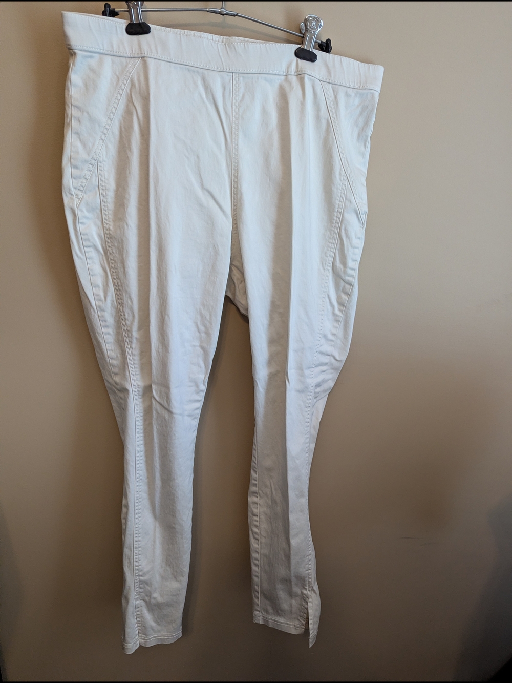 White Slim Ankle Pants
